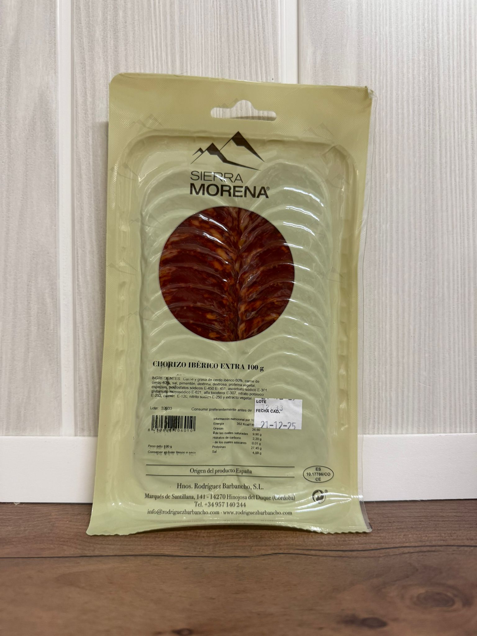 CHORIZO IBÉRICO EXTRA 100G
